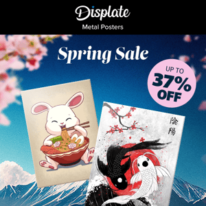 🌸🌞 Spring Sale: up to 37% OFF!
