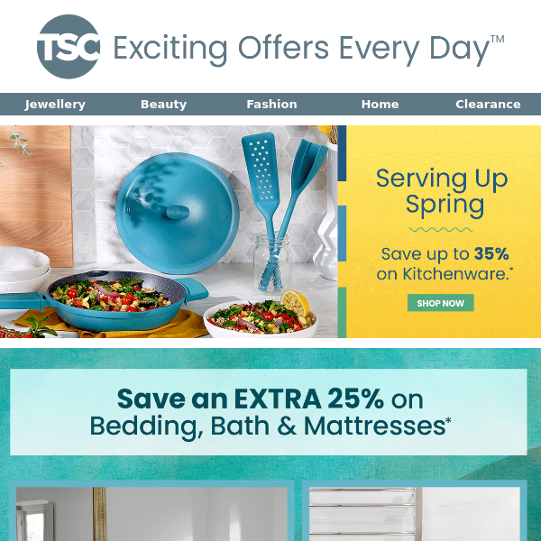 🛏️ SAVE an EXTRA 25% OFF Bedding, Bath & Mattresses