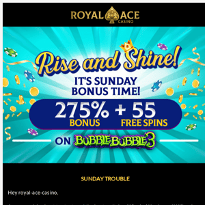 Get your hands on this bonus, Royal Ace Casino