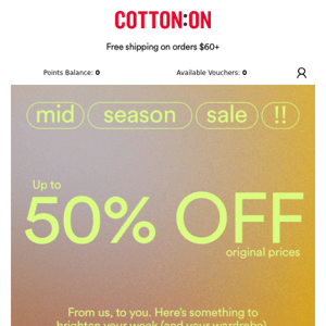 🚨 Mid Season SALE is here 🚨