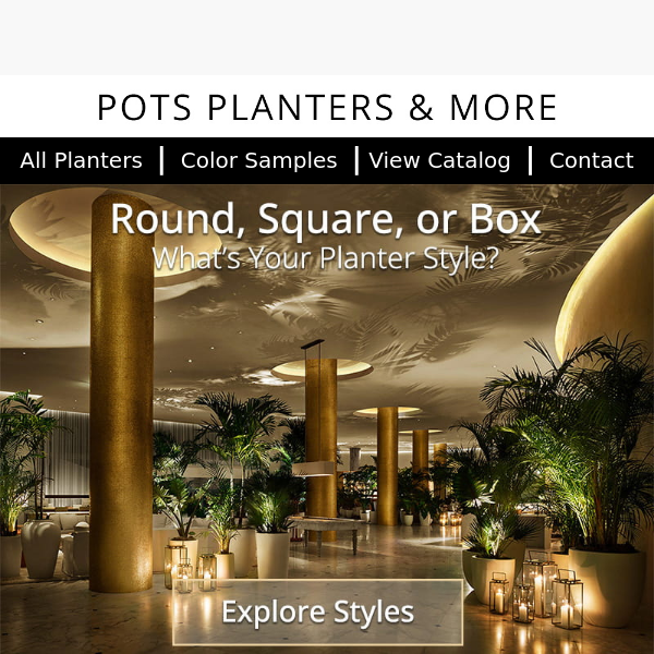 How shape affects the allure of your planter