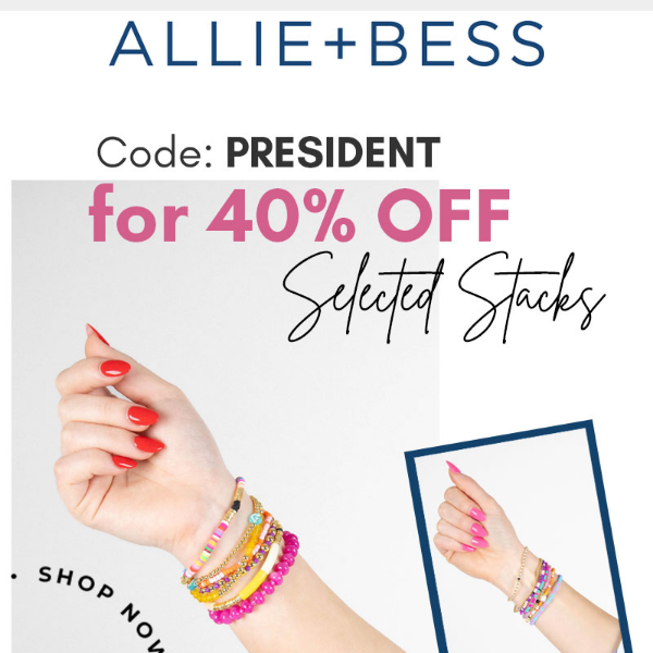 Starts Now: 40% Off Selected Stacks