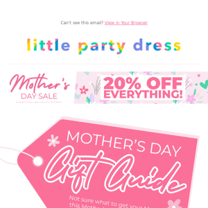 🌈 20% off EVERYTHING* + Mother's Day Gift guide ❤️