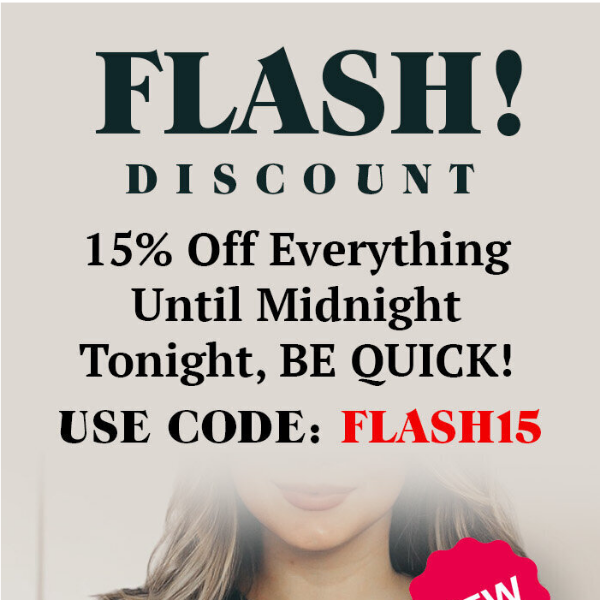 FLASH ⚡️ 15% Code & NEW Design ✨