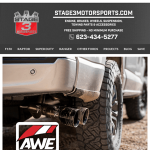 Learn About AWE's F-150 Exhaust Kits