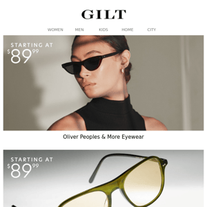 Starting at $89.99 Oliver Peoples & More. Stay focused.