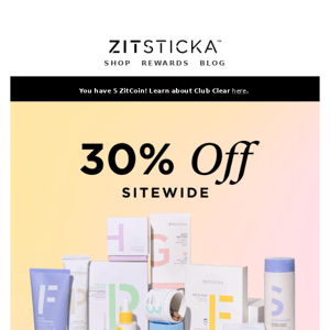 30% off Sitewide!?
