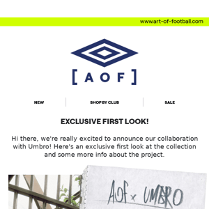 Umbro 🤝 [AOF] | Exclusive first look! 🦏