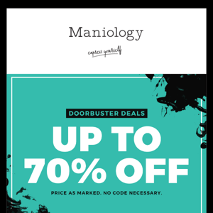 🖤 Up to 70% OFF Doorbuster DEALS