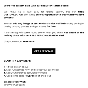 FREE PERSONALIZATION: Create The Perfect Gift