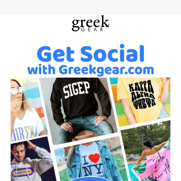 Connect With Us On Instagram -  Greekgear 🌼
