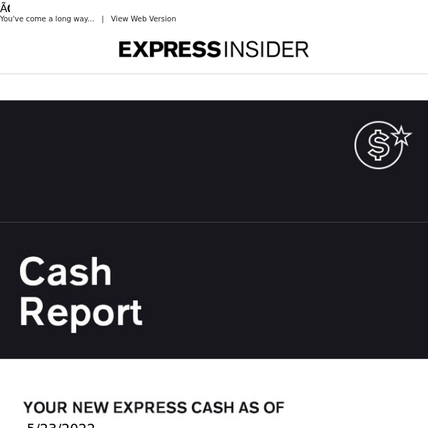 EXPRESS CASH ALERT | Check out your report