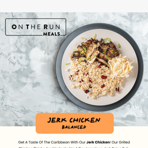 🔥 Feature Entree: Jerk Chicken 😍 | Low-Carb Available