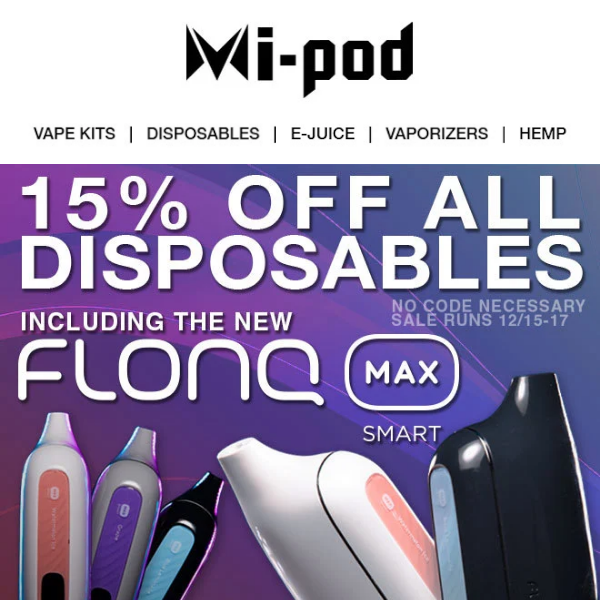 Don't Miss Out: Disposable Vapes Weekend Sale Ending Soon at Mi-Pod!