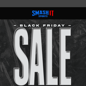 Black Friday Sales End Soon at Smash It Sports!