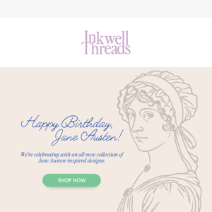 Happy Birthday, Jane Austen! 👒📚✨