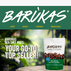 Barukas Sea Salt Nuts - A Top Seller for Those Prioritizing Health and Flavor!