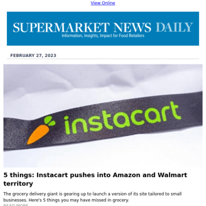 5 things: Instacart courts small businesses