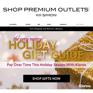 GIFT GUIDE: Shop Now, Pay Over Time This Holiday Season