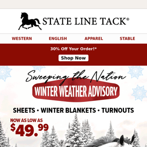 Stay Warm, Save Big! 30% Off