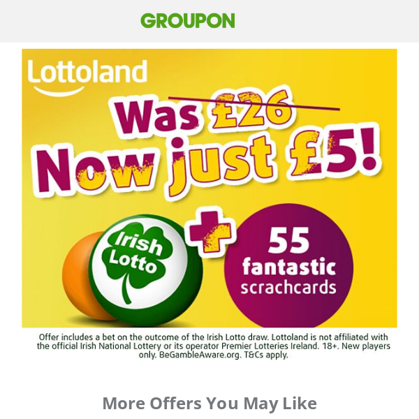 Irish lotto bet & scratchcards! £5 Bundle