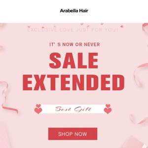 It’s NOW Or NEVER ! SALE EXTENDED