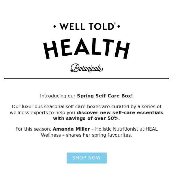 🌷Discover Amanda's spring self-care picks!🌷