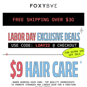 LDW Exclusive 💙❤️ $9 Hair Care is BACK! Limited units available at this price*