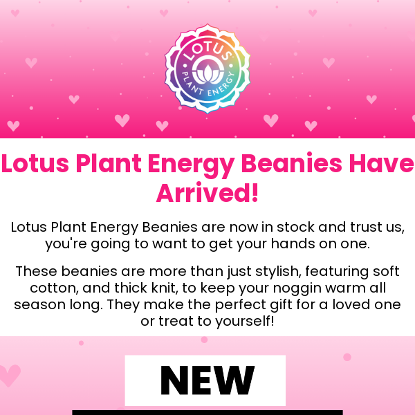 New Lotus Beanies Just Arrived!