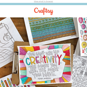 Free Coloring Pages for Crafters