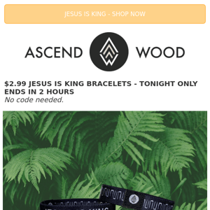 $2.99 👑 Jesus is King Bracelets! Flash Sale!