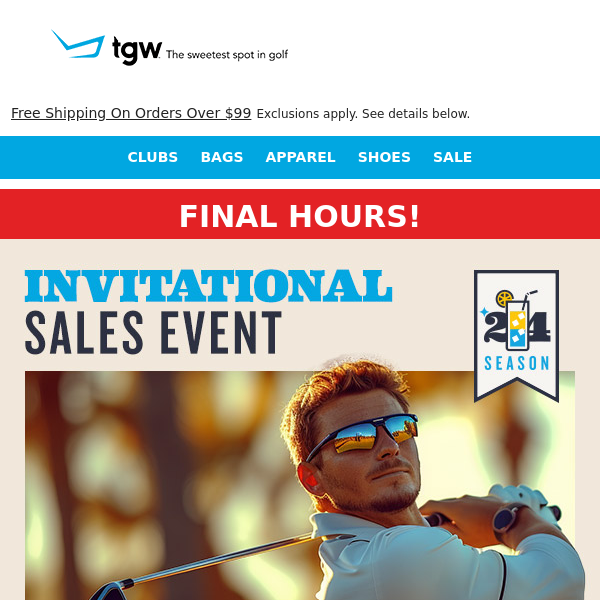 Final Hours For Invitational Sales Event!