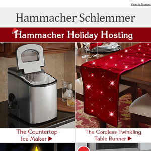 Hammacher Holiday Hosting