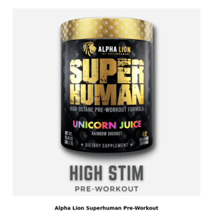 HUGE Alpha Lion Restock! Superhuman Pre and Pump Are Back