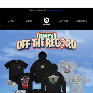 Exclusive Unify Off The Record Merch! 🔥🎶