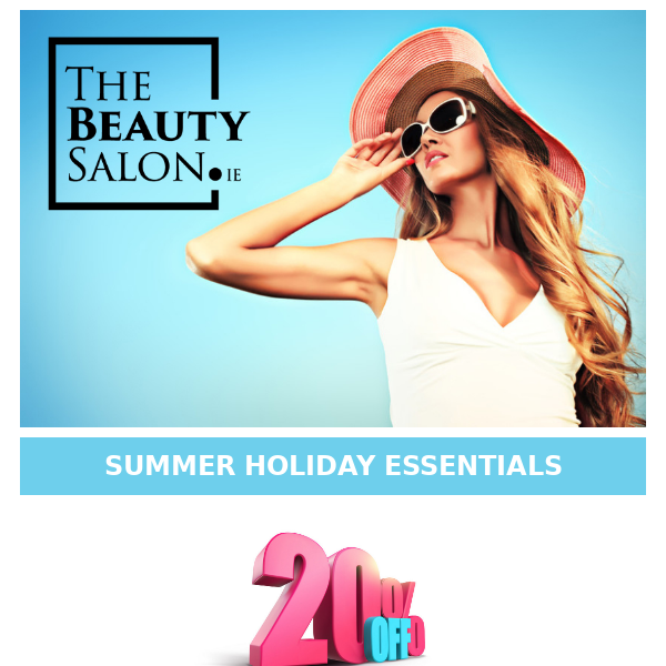 20% OFF Summer Holiday Essentials ✈️☀️🌴