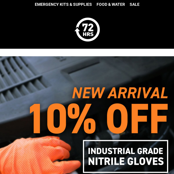 New Arrival: Industrial Strength Nitrile Gloves - Now 10% Off!