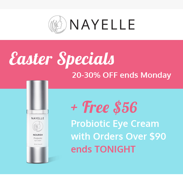 🐣LAST DAY: Free Eye Cream (+ Easter Specials 30% Off)