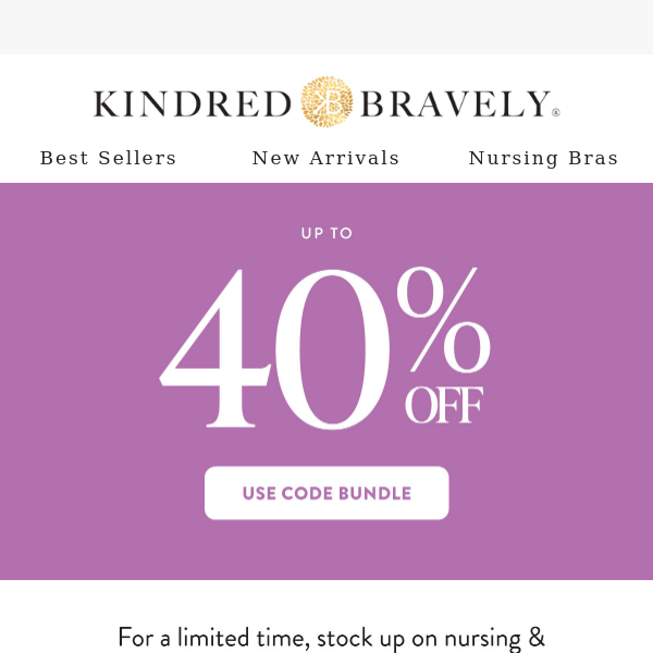 Save even more on bra bundles! - Kindred Bravely