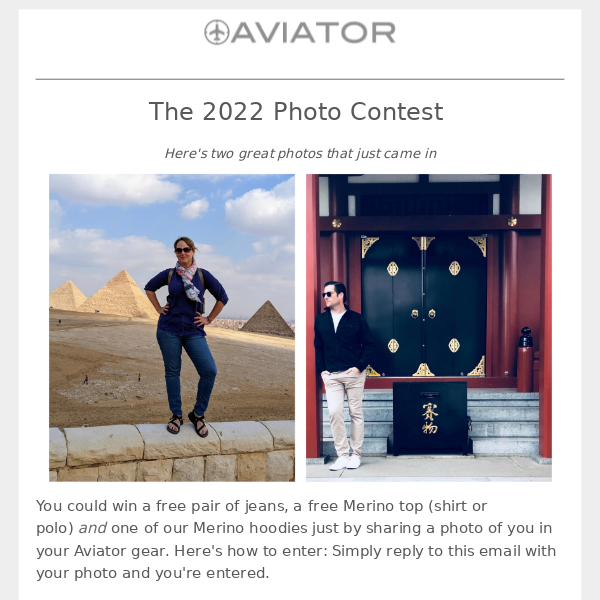 Are you going places in Aviator?