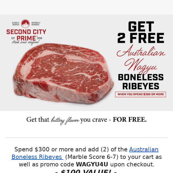 Did you take advantage of these wagyu Ribeyes?