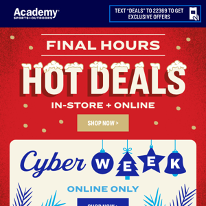 🎁 Last Few Hours: HOT DEALS for Christmas