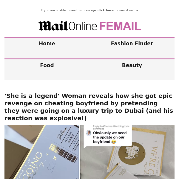 'She is a legend' Woman reveals how she got epic revenge on cheating boyfriend by pretending they were going on a luxury trip to Dubai (and his reaction was explosive!)