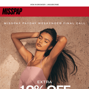 EMAIL EXCLUSIVE: Extra 10% Off!