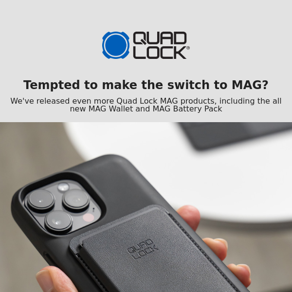 More reasons to get Quad Lock MAG 🧲