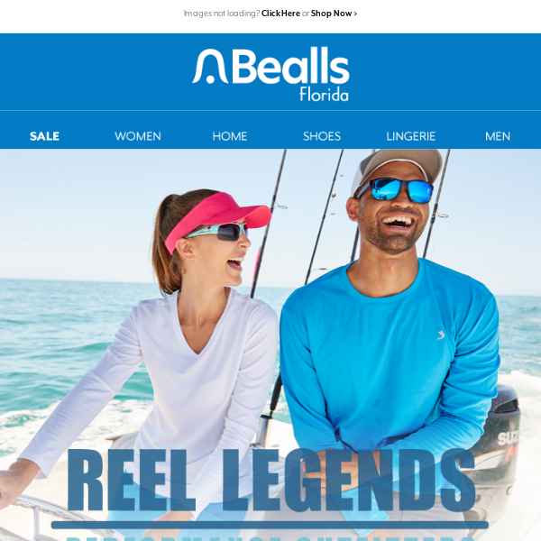 Head outdoors in Reel Legends, starting at 9.99 - Bealls Florida