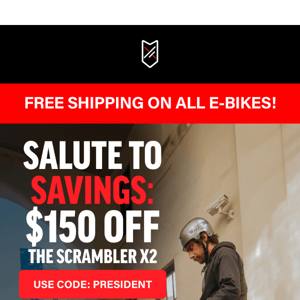 Salute to Savings: President’s Day Sale!