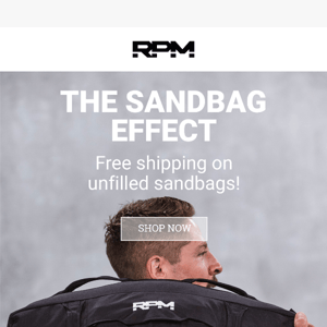 FREE shipping on unfilled sandbags