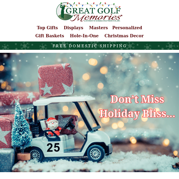 Unwrap the Magic of Golf this Holiday Season! 🌟🎁