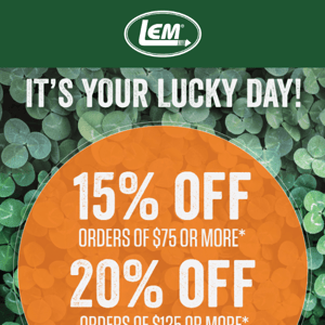 Get Up To 20% Off!🍀